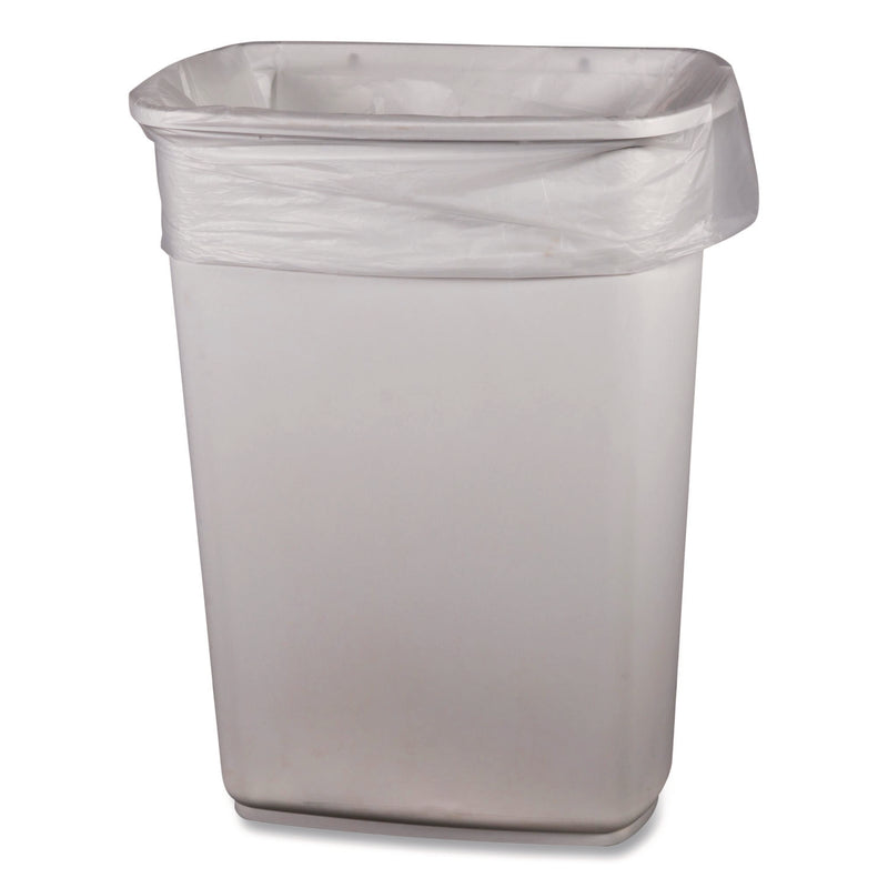 Low-Density Waste Can Liners, 33 gal, 0.65 mil, 33 x 39, Clear, Perforated Roll, 250/Carton (BWK333965CL) Case of 250