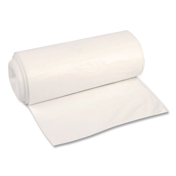 High-Density Can Liners, 45 gal, 12 mic, 40 x 48, Natural, Perforated Roll, 250/Carton (BWK404812N) Case of 250