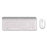Logitech® MK470 Slim Wireless Keyboard and Mouse Combo, 2.4 GHz/33 ft Wireless Range, Off-White (LOG920009443) Each