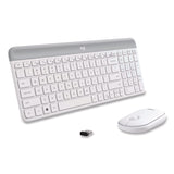 Logitech® MK470 Slim Wireless Keyboard and Mouse Combo, 2.4 GHz/33 ft Wireless Range, Off-White (LOG920009443) Each