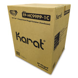 Polypropylene Plastic Hinged Container, 9.35 x 9.22 x 3.17, Clear, Plastic, 50/Pack, 4 Packs/Carton (KRTFPHC99PP1C) Case of 200