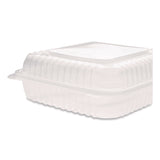 Polypropylene Plastic Hinged Container, 9.35 x 9.22 x 3.17, Clear, Plastic, 50/Pack, 4 Packs/Carton (KRTFPHC99PP1C) Case of 200