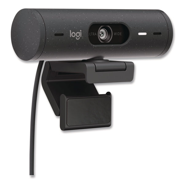 Brio 505 Plug and Play Webcam, 1920 x 1080 pixels, 4 Megapixels, Graphite (LOG960001522) Each