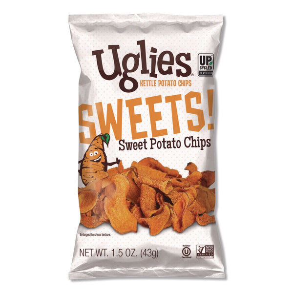 Uglies® Kettle Potato Chips, Sweet Potato, 2 oz Bags, 24/Carton (UGLDFN36187) Case of 24