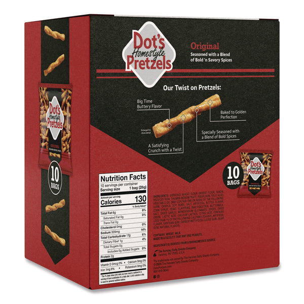 Dot's Pretzels® Original Pretzels, 1 oz Bag, 10/Box (DOODDP71943) Box of 10