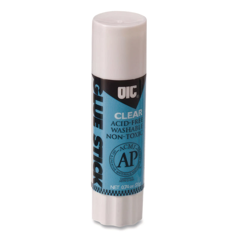 Officemate Glue Stick, 0.74 oz, Dries Clear (OIC50002) Each