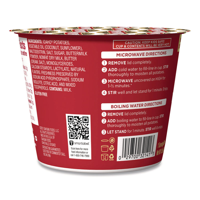 Idahoan® Buttery Homestyle Mashed Potatoes, 1.5 oz Cup, 10/Carton (IDHIDA33141) Case of 10