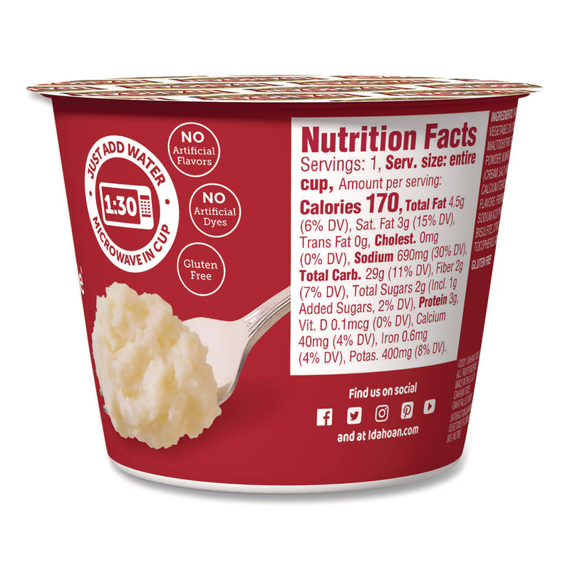 Idahoan® Buttery Homestyle Mashed Potatoes, 1.5 oz Cup, 10/Carton (IDHIDA33141) Case of 10