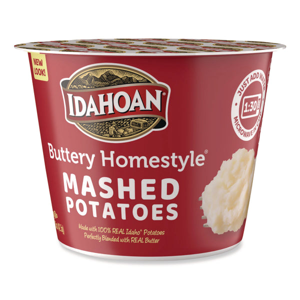 Idahoan® Buttery Homestyle Mashed Potatoes, 1.5 oz Cup, 10/Carton (IDHIDA33141) Case of 10