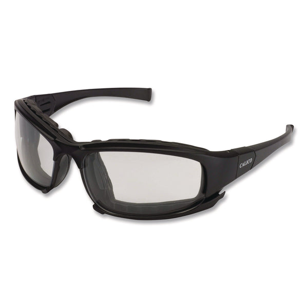 KleenGuard™ V50 Calico Safety Eyewear with Head Strap, KleenVision Anti-Fog Coating, Black Nylon Frame, Clear Polycarbonate Lens (KCC25672EA) Each