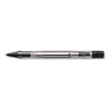 Vista Ballpoint Pen, Retractable, Medium, Black Ink, Clear/Black Barrel (LMYL212) Each