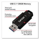 Lexar S803.1 USB Flash Drive, 128 GB, Black (LXRLJDS80128BNB) Each