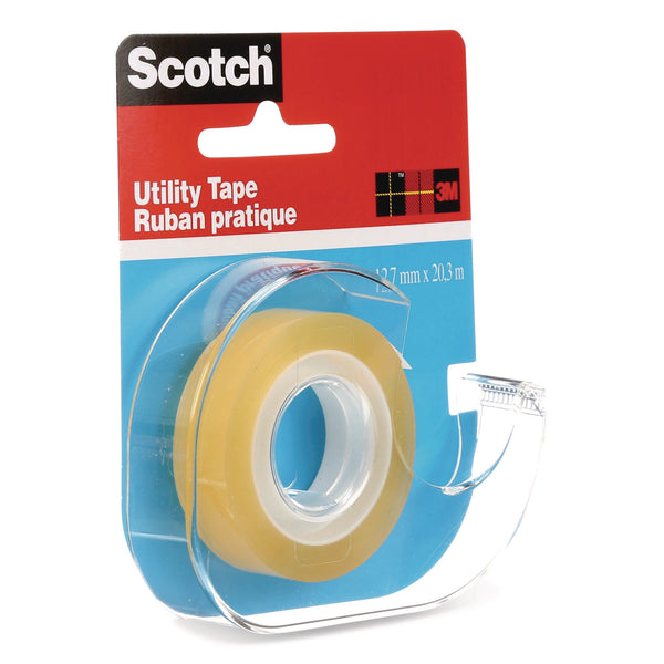 Scotch™ Utility Tape in Handheld Dispenser, 1" Core, 0.5" x 22.22 yds, Clear (MMMRK2S) Each