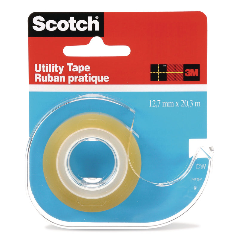 Scotch™ Utility Tape in Handheld Dispenser, 1" Core, 0.5" x 22.22 yds, Clear (MMMRK2S) Each