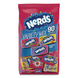 NERDS® Variety Mix, 90 Pieces, Assorted Flavors, 2.6 lb Bag (NRDFER08189) Each
