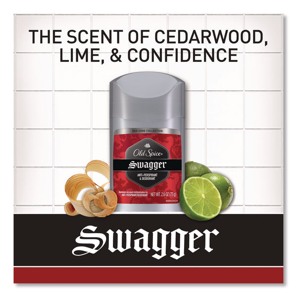 Old Spice Red Collection Swagger Antiperspirant and Deodorant for Men, 0.5 oz, 24/Carton (OLS01643CT) Case of 24