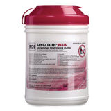PDI San-Cloth Plus Germicidal Disposable Cloth, 6 x 6.75, Unscented, White, 160/Pack (PDIQ89072PK) Pack of 160