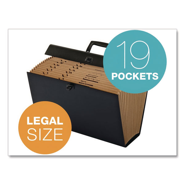 Pendaflex® Case File, 5" Expansion, 19 Sections, Twist-Lock Closure, Custom-Cut Tabs, Legal Size, Randomly Assorted Colors (PFX11170) Each