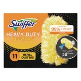 Swiffer Heavy Duty Dusters Refill, Trap + Lock Fiber, Yellow, 11/Box (PGC99035BX) Box of 11