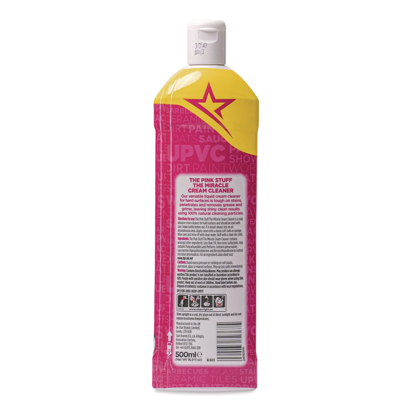 The Pink Stuff The Miracle Cream Cleaner, Fruity Scent, 16.9 oz Bottle (PIS23675) Each