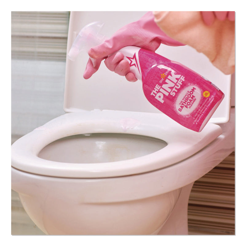 The Pink Stuff The Miracle Bathroom Foam Cleaner, Fruity Scent, 25.4 oz Trigger Spray Bottle (PIS82383) Each