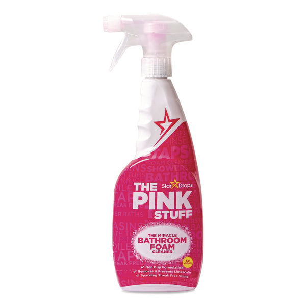 The Pink Stuff The Miracle Bathroom Foam Cleaner, Fruity Scent, 25.4 oz Trigger Spray Bottle (PIS82383) Each