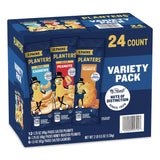 Planters® Salted Nuts Variety Pack, Assorted Flavors, 1.5 oz/1.75 oz Packs, 24/Carton (PTN884624) Case of 24