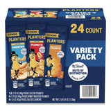 Planters® Salted Nuts Variety Pack, Assorted Flavors, 1.5 oz/1.75 oz Packs, 24/Carton (PTN884624) Case of 24