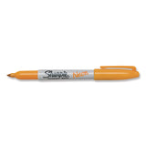 Sharpie® Neon Permanent Markers, Fine Bullet Tip, Neon Orange (SAN1860446EA) Each