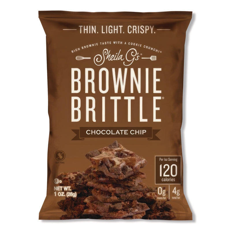 Sheila G’s™ Brownie Brittle™ Chocolate Chip Crisps, 1 oz Bag, 6/Pack (SIHSGB01622) Pack of 6