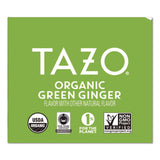 Seattle's Best® Tea Bags, Organic Green Ginger, 16/Box (TZOTAZ00356BX) Box of 16