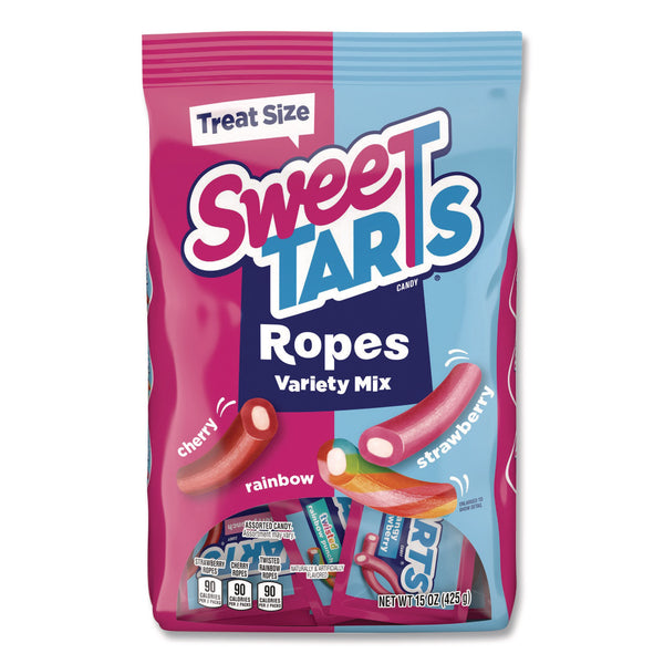 SweeTARTS® Candy Treat-Size Ropes, Variety Mix, Assorted Flavors, 15 oz Bag (SWVFER08072) Each