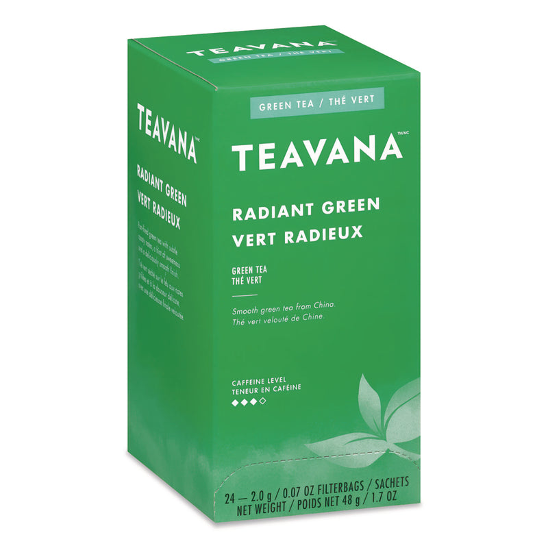 Teavana Tea Bags, Radiant Green, 0.09 oz, 24/Box (TEVSBK13089) Box of 24