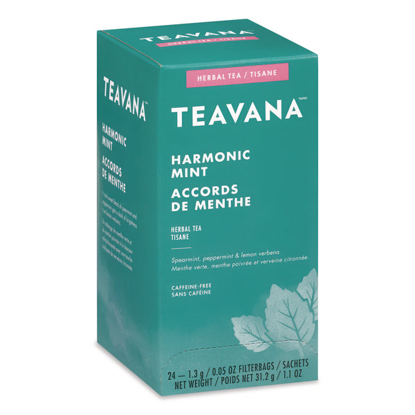 Teavana Tea Bags, Harmonic Mint Decaf, 0.05 oz, 24/Box (TEVSBK13091) Box of 24