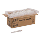 Dixie® Mediumweight Polypropylene Cutlery, Individually Wrapped, Fork, Plastic, White, 1,000/Carton (DXEFMP23C) Case of 1000