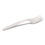 Dixie® Mediumweight Polypropylene Cutlery, Individually Wrapped, Fork, Plastic, White, 1,000/Carton (DXEFMP23C) Case of 1000