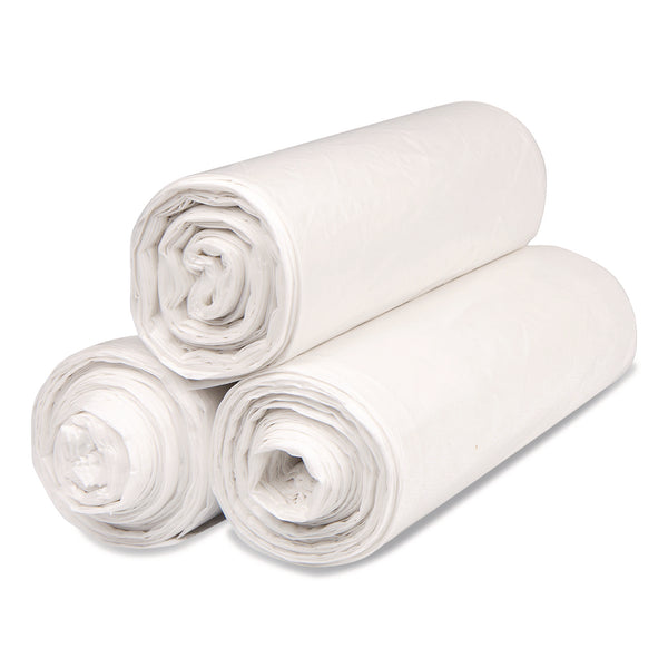 InteplastPitt Institutional Low-Density Can Liners, 33 gal, 0.8 mil, 33" x 39", Natural, Interleaved Roll, 25 Bags/Roll, 6 Rolls/Carton (IBSSL3339XHN) Case of 6