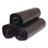 Inteplast Group Low-Density Commercial Can Liners, 60 gal, 1.15 mil, 38 x 58, Black, Interleaved Roll, 25 Bags/Roll, 4 Rolls/Carton (IBSSLW3858SPK) Case of 4
