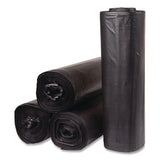 Inteplast Group Low-Density Commercial Can Liners, 60 gal, 1.15 mil, 38 x 58, Black, Interleaved Roll, 25 Bags/Roll, 4 Rolls/Carton (IBSSLW3858SPK) Case of 4