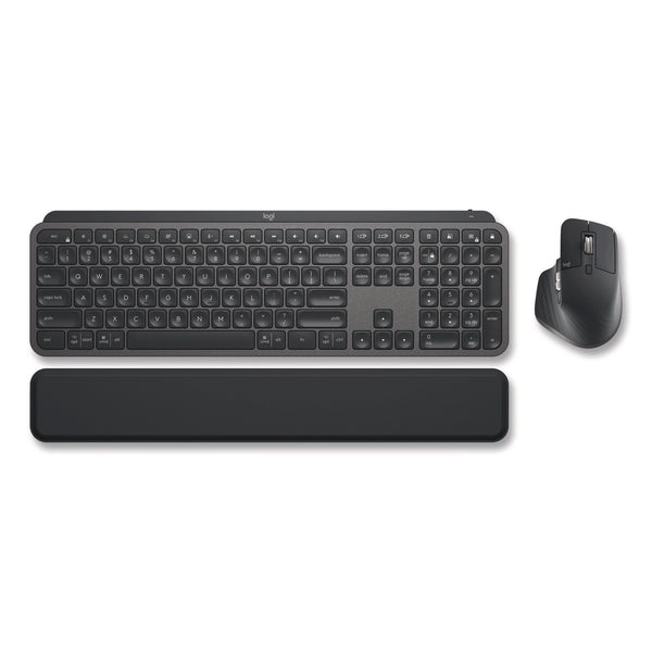 MX Keys Combo for Business Wireless Keyboard and Mouse Gen 2, 33 ft Wireless Range, Graphite (LOG920010923) Each