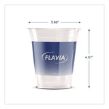 Flavia™ Cold Cups 12 oz, Blue Band Flavia Logo, Clear/Blue, 900/Carton (LAV25200058) Case of 900