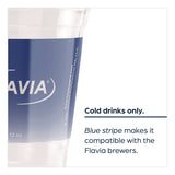 Flavia™ Cold Cups 12 oz, Blue Band Flavia Logo, Clear/Blue, 900/Carton (LAV25200058) Case of 900