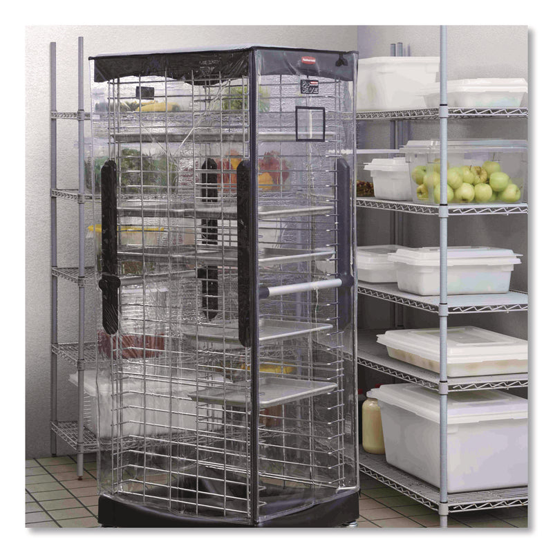 End Loader Rack for Food Boxes and Sheet Pans, 18 Rack, Plastic, 23.75" x 28.75" x 67.88", Black (RCPFG332000BLA) Each