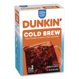 Dunkin'® Cold Brew Coffee Packets, 2.12 oz Packets, 4/Box (GMTSMU00988) Box of 2