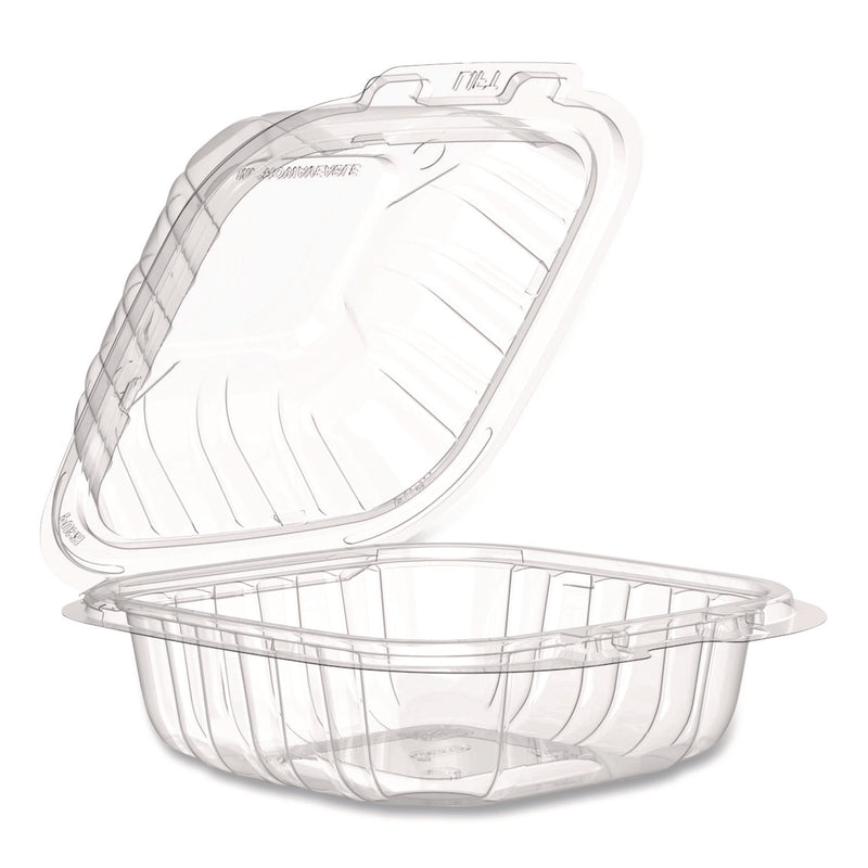 Microwaveable Hinged Containers, 6.31 x 6.31 x 3, Clear, Plastic, 300/Carton (DCC60PPHT1) Case of 300