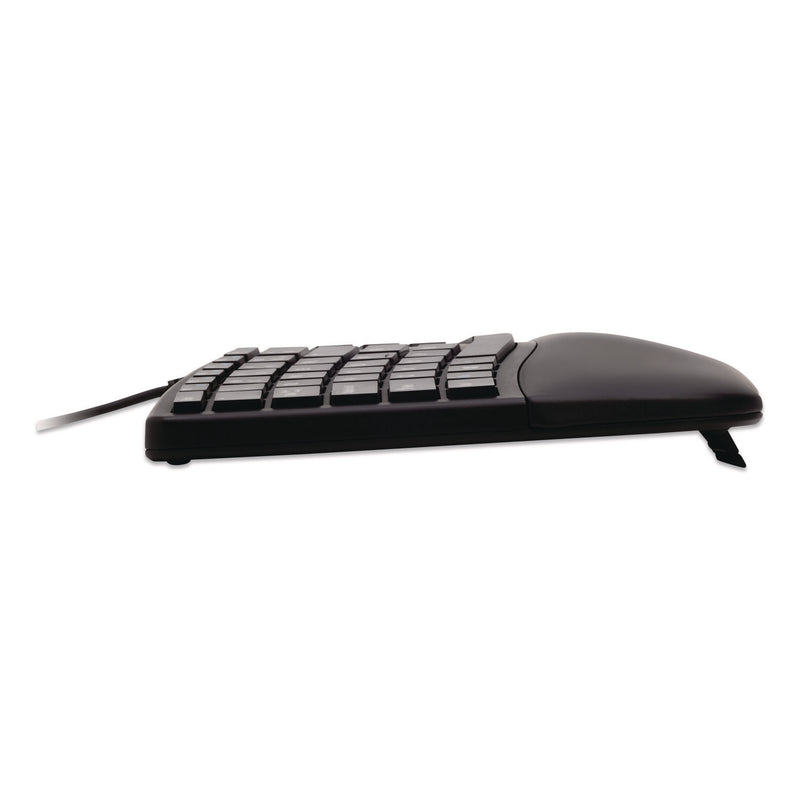 Kensington® Pro Fit Ergo Wired Keyboard, Black (KMW75400) Each