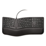 Kensington® Pro Fit Ergo Wired Keyboard, Black (KMW75400) Each