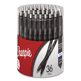 Sharpie® Sharpie S-Gel Gel Pen, Retractable, Medium 0.7 mm, Blue Ink, Black Barrel, 36/Pack (SAN2208552) Each