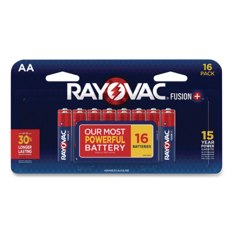 Fusion Performance, Alkaline AA Batteries, 16/Pack (RAY81516LTFUS) Pack of 16