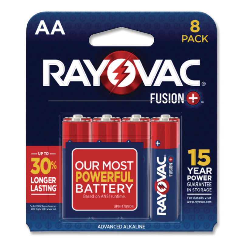 Fusion Performance Alkaline AA Batteries, 8/Pack (RAY8158TFUS) Pack of 8